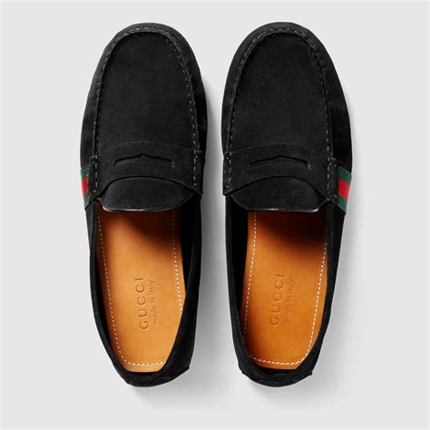 gucci suede driver shoes|Gucci signature drivers.